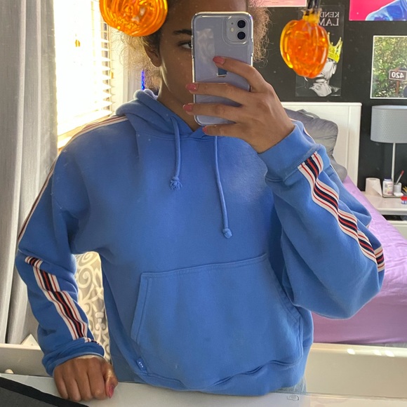 Baby blue TNA “THE ICONIC HOODIE” - Picture 1 of 4